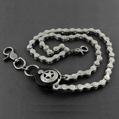 Solid Stainless Steel Star Bike Chain Wallet Chain Cool Punk Rock Biker Trucker Wallet Chain Trucker Wallet Chain for Men