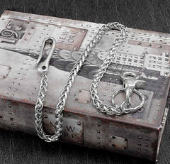 Solid Stainless Steel Wallet Chain Cool Punk Rock Biker Trucker Wallet Chain Trucker Wallet Chain for Men