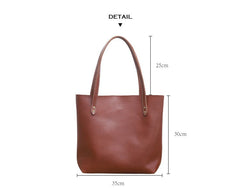 Sqaure LEATHER WOMEN Tote BAGs Brown Handmade Cute Shopper Tote Purses FOR WOMEN