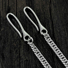 SOLID STAINLESS STEEL Mens BIKER WALLET CHAIN LONG PANTS CHAIN jeans chain jean chain FOR Women MEN