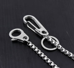 Cool Silver Stainless Steel Wallet Chain Silver Pants Chain Biker Wallet Chain For Men