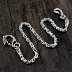 Cool Silver Dragon Stainless Steel Wallet CHain Long Biker Wallet CHain jeans chain jean chain For Men