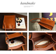 Stylish LEATHER WOMEN Vertical Tote BAG Handmade Cute Shopper Tote Purses FOR WOMEN