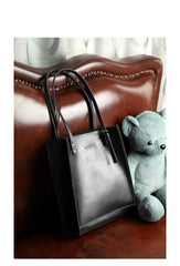 Stylish LEATHER WOMEN Vertical Tote BAG Handmade Cute Shopper Tote Purses FOR WOMEN