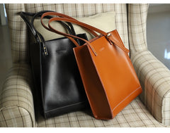 Stylish LEATHER WOMEN Vertical Tote BAG Handmade Cute Shopper Tote Purses FOR WOMEN