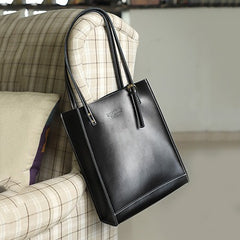 Stylish LEATHER WOMEN Vertical Tote BAG Handmade Cute Shopper Tote Purses FOR WOMEN