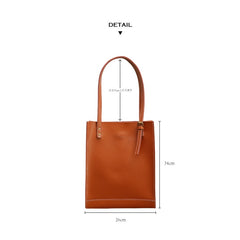 Stylish LEATHER WOMEN Vertical Tote BAG Handmade Cute Shopper Tote Purses FOR WOMEN