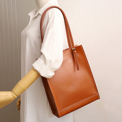 Stylish LEATHER WOMEN Vertical Tote BAG Handmade Cute Shopper Tote Purses FOR WOMEN