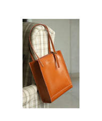 Stylish LEATHER WOMEN Vertical Tote BAG Handmade Cute Shopper Tote Purses FOR WOMEN