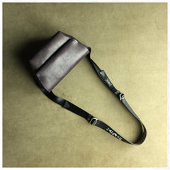 Stylish Womens Coffee Leather Sling Bag Crossbody Shoulder Bag Purse Sling Pack for Ladies