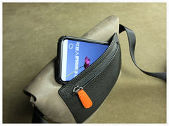 Stylish Womens Coffee Leather Sling Bag Crossbody Shoulder Bag Purse Sling Pack for Ladies