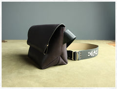 Stylish Womens Coffee Leather Sling Bag Crossbody Shoulder Bag Purse Sling Pack for Ladies