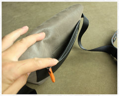 Stylish Womens Coffee Leather Sling Bag Crossbody Shoulder Bag Purse Sling Pack for Ladies