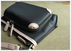 Stylish Womens Black&Pink NYLON Crossbody Wallet Purse Shoulder Wallet Bag Purse for Ladies