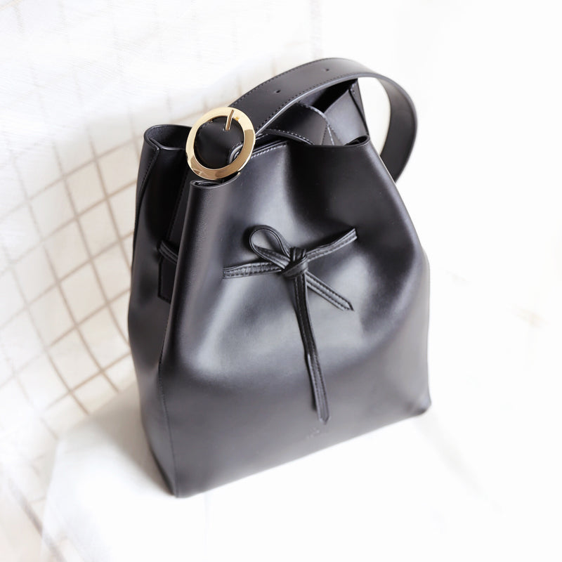 Stylish Bucket Bag Purse LEATHER WOMENs SHOULDER BAGs FOR WOMEN