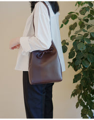 Stylish Bucket Bag Purse LEATHER WOMENs SHOULDER BAGs FOR WOMEN