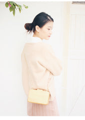 Stylish Cute Wooden WOMENs SHOULDER BAGs Chain Purses FOR WOMEN