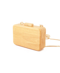 Stylish Cute Wooden WOMENs SHOULDER BAGs Chain Purses FOR WOMEN