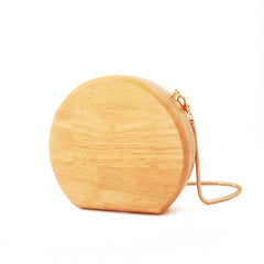 Stylish Cute Wooden WOMENs SHOULDER BAGs Chain Purses FOR WOMEN