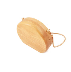 Stylish Cute Wooden WOMENs SHOULDER BAGs Chain Purses FOR WOMEN