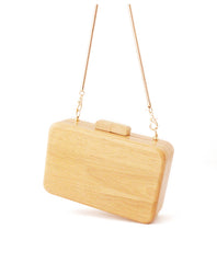 Stylish Cute Wooden WOMENs SHOULDER BAGs Chain Purses FOR WOMEN