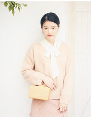 Stylish Cute Wooden WOMENs SHOULDER BAGs Chain Purses FOR WOMEN