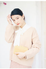 Stylish Cute Wooden WOMENs SHOULDER BAGs Chain Purses FOR WOMEN