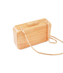 Stylish Cute Wooden WOMENs SHOULDER BAGs Chain Purses FOR WOMEN