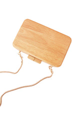 Stylish Cute Wooden WOMENs SHOULDER BAGs Chain Purses FOR WOMEN