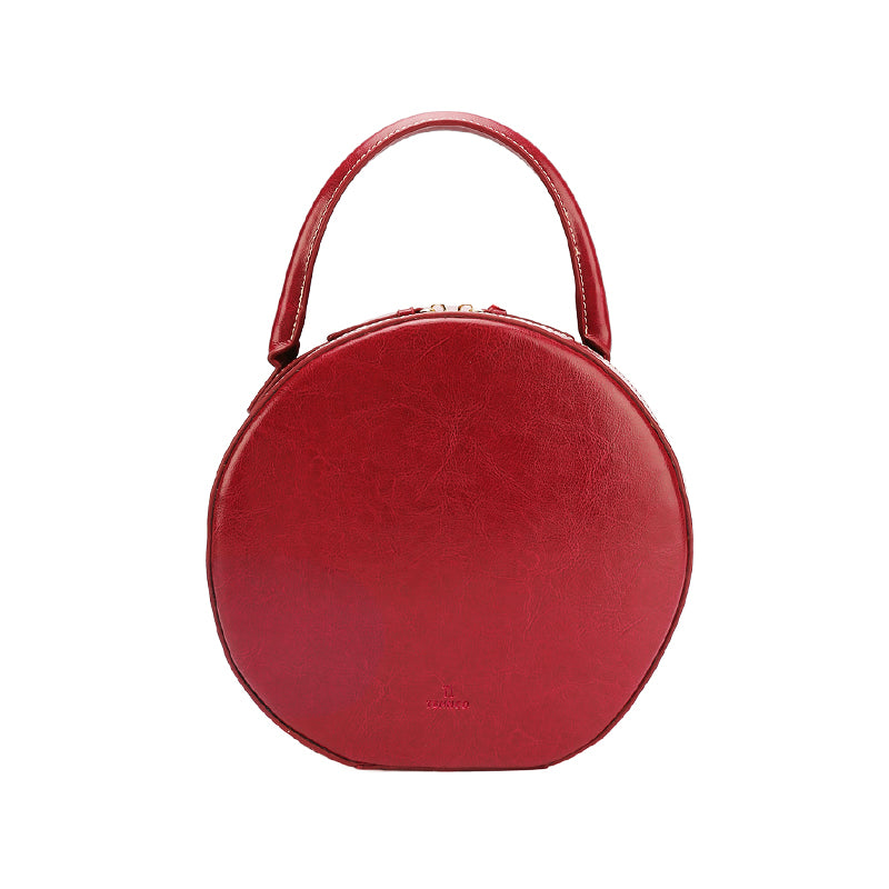 Stylish LEATHER WOMENs Circle Handbags SHOULDER BAG Purse FOR WOMEN