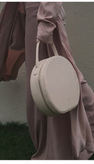 Stylish LEATHER WOMENs Circle Handbags SHOULDER BAG Purse FOR WOMEN