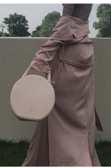 Stylish LEATHER WOMENs Circle Handbags SHOULDER BAG Purse FOR WOMEN