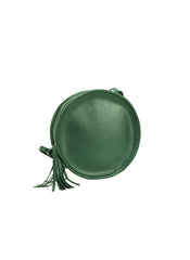 Stylish LEATHER WOMENs Circle Purse Round SHOULDER BAGs Purse FOR WOMEN