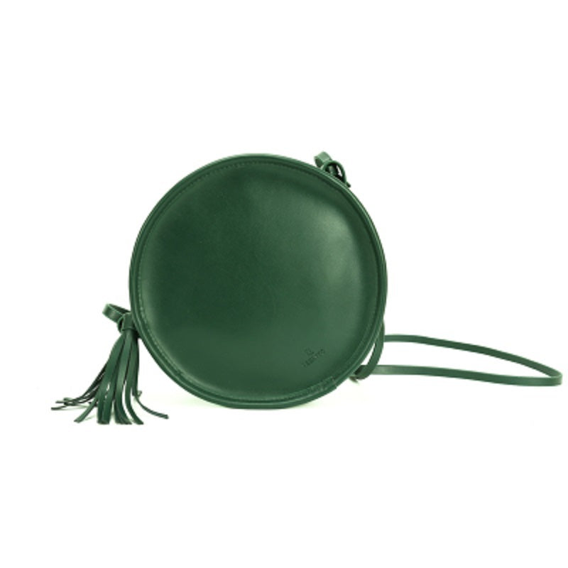 Stylish LEATHER WOMENs Circle Purse Round SHOULDER BAGs Purse FOR WOMEN