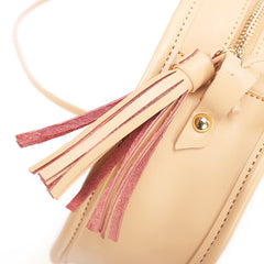 Stylish LEATHER WOMENs Circle Purse Round SHOULDER BAGs Purse FOR WOMEN