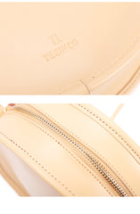 Stylish LEATHER WOMENs Circle Purse Round SHOULDER BAGs Purse FOR WOMEN