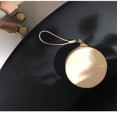 Stylish LEATHER WOMENs Circle Wirstlet Purse SHOULDER BAG Purses FOR WOMEN