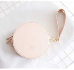 Stylish LEATHER WOMENs Circle Wirstlet Purse SHOULDER BAG Purses FOR WOMEN
