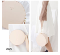 Stylish LEATHER WOMENs Circle Wirstlet Purse SHOULDER BAG Purses FOR WOMEN