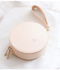 Stylish LEATHER WOMENs Circle Wirstlet Purse SHOULDER BAG Purses FOR WOMEN