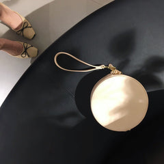 Stylish LEATHER WOMENs Circle Wirstlet Purse SHOULDER BAG Purses FOR WOMEN