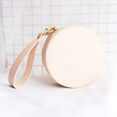 Stylish LEATHER WOMENs Circle Wirstlet Purse SHOULDER BAG Purses FOR WOMEN