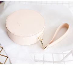 Stylish LEATHER WOMENs Circle Wirstlet Purse SHOULDER BAG Purses FOR WOMEN