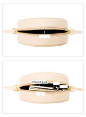Stylish LEATHER WOMENs Circle Wirstlet Purse SHOULDER BAG Purses FOR WOMEN