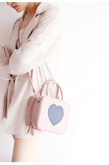 Stylish LEATHER WOMENs Cube Handbags SHOULDER Purse FOR WOMEN