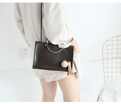 Stylish LEATHER WOMENs Cute Handbag Purse SHOULDER Purse with Tassels