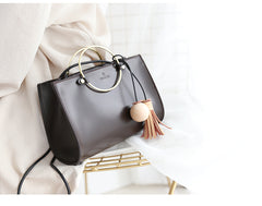 Stylish LEATHER WOMENs Cute Handbag Purse SHOULDER Purse with Tassels