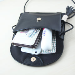 Stylish LEATHER WOMENs Cute Mini SHOULDER Bag Purse with Tassels