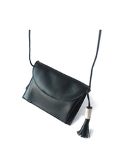 Stylish LEATHER WOMENs Cute Mini SHOULDER Bag Purse with Tassels