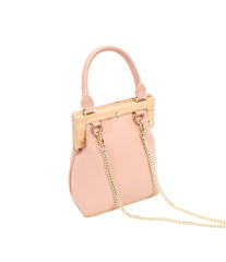 Stylish LEATHER WOMENs Frame Handbag Purse Chain SHOULDER Purse for Women